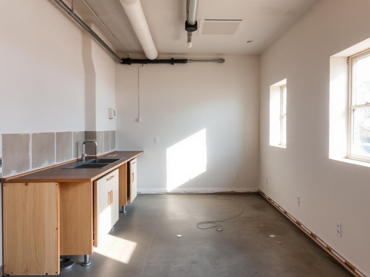 Cheshire kitchen before installation
